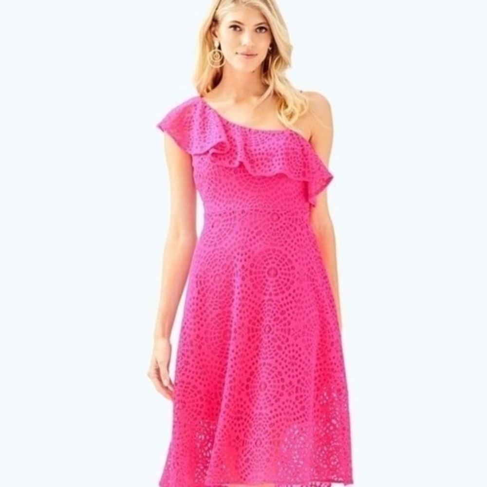 Lilly Pulitzer Callisto Dress Pink Cosmo NWT
